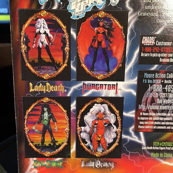 CHAOS! COMICS 1997 BRIAN PULIDO’S 🔥LADY DEATH🔥 Sculptor Clayburn Moore VINTAGE - Picture 5 of 12